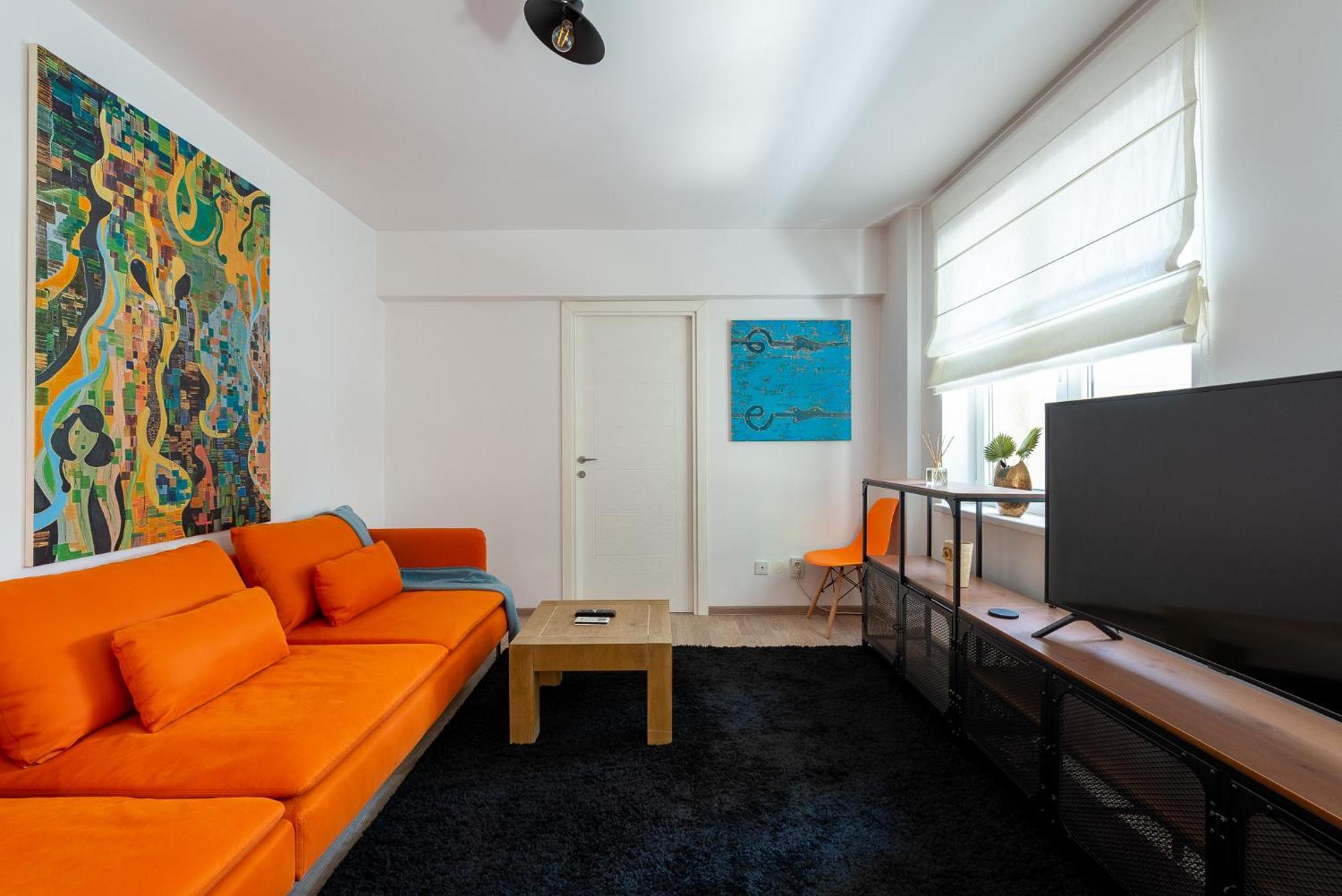 City Center-Cozy One Bedroom Apartment Bukarest Exterior foto